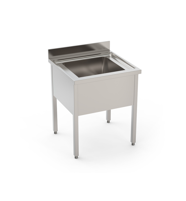 Flat-packed floor standing sinks - 700 with 600x500 bowl