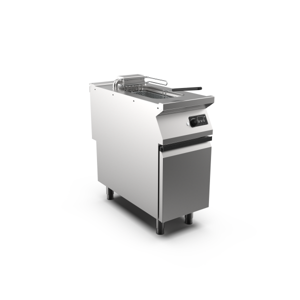 SINGLE PAN ELE FRYER 10L E CON STAND