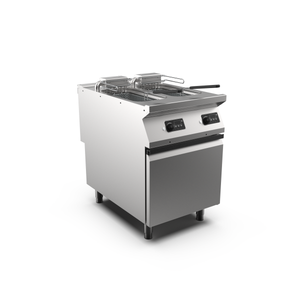 TWIN PAN ELE FRYER 10+10 L E CON STAND