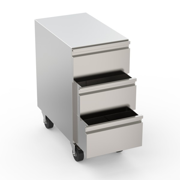 DRAWER UNIT 3 DRAWERS ON WHEELS