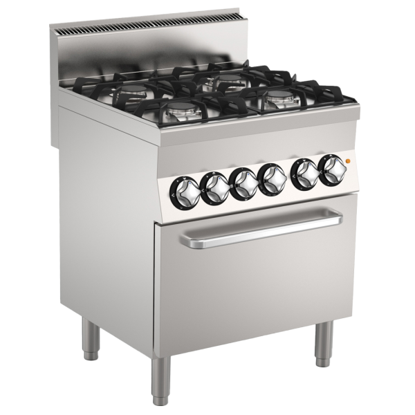 4 GAS BUR. STATIC ELE. OVEN RANGE