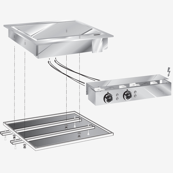 DROP-IN ELE GRIDDLE SMOOTH PLATE  BOX