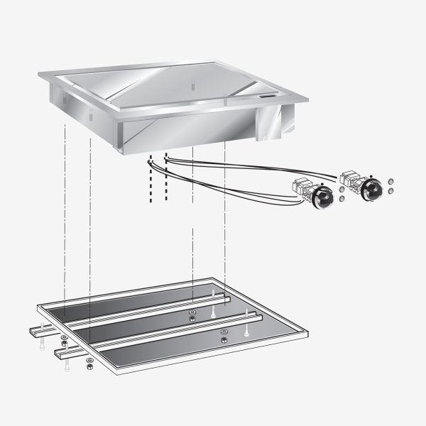 DROP-IN ELE GRIDDLE SMOOTH CHR PLATE