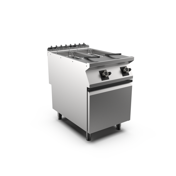 TWIN PAN GAS FRYER 10+10 L